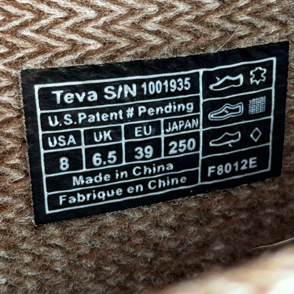 Teva Women's 8 Tan Afton Tall Leather Riding Outdoor Boots Equestrian Style - Picture 2 of 11